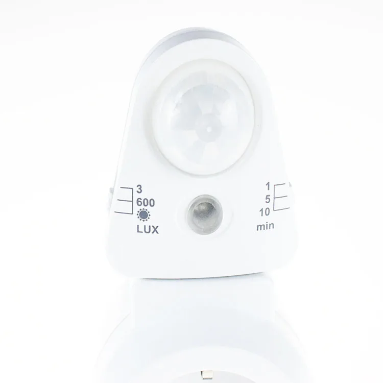 Ребенок, безопасная надежная затвора вращающийся адаптера переменного тока мини дневной и ночной датчик движения