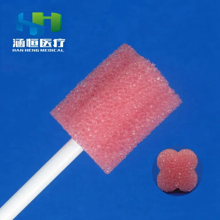 Disposable medical foam sampling sponge oral swabs stick oral swab for mouth cleaning and tooth care