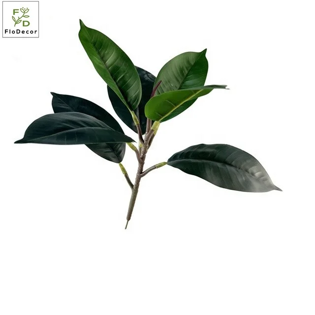 Factory Direct Tree Branches Artificial Oak Leaves Simulation Real Touch Plant For Home Hotel Decoration