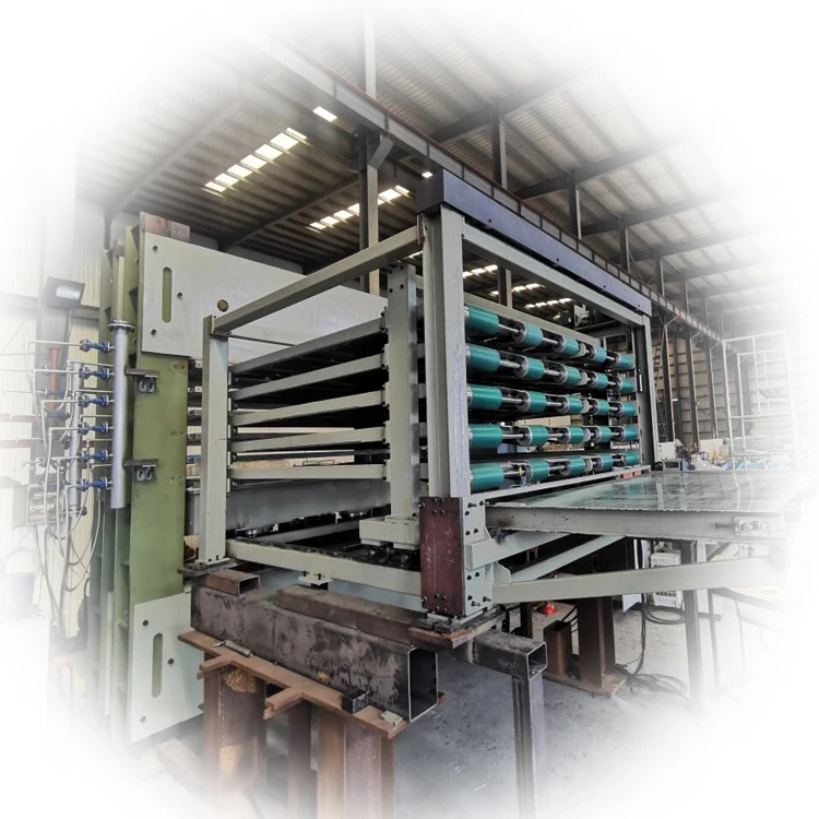 Hanvy HY214*8/8B-10 800 ton 150mm opening Semi Automatic Plywood Film Hot Press