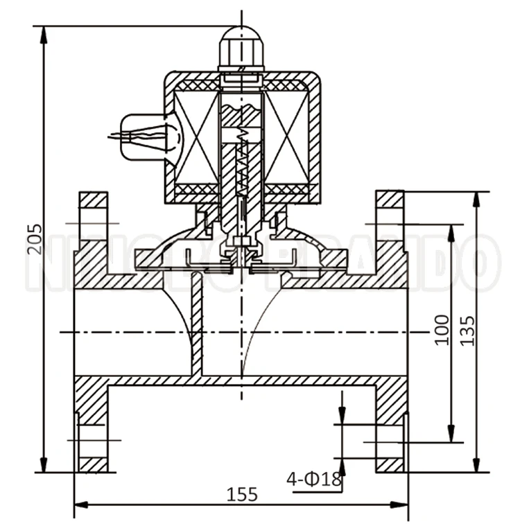 SUWF-35 2s350-35 F1-1/4 ' 2-сторонний Соленоидный клапан из нержавеющей стали для водяного масла 12 В постоянного тока 24 110 220