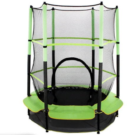 55 inch green elastic rope  home used folding  fitness adult  sport child trampoline  with enclosure