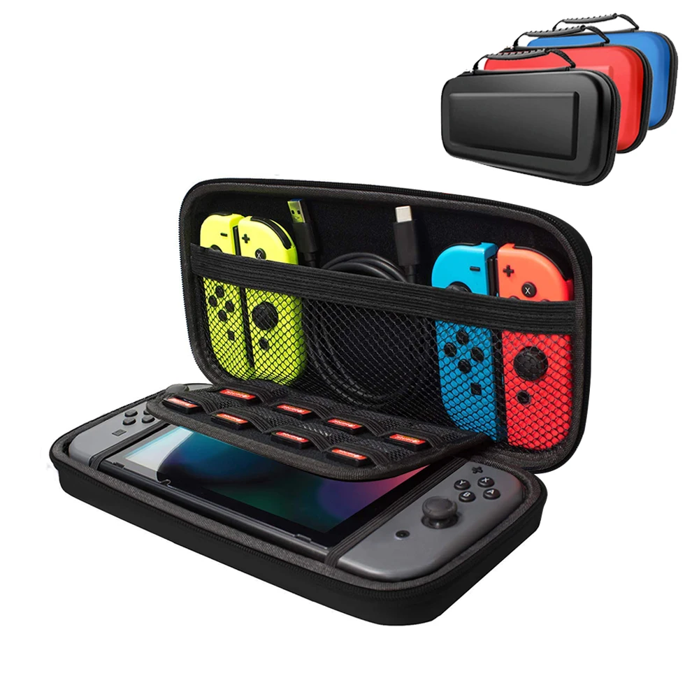 For Nintendo Switch Portable Waterproof EVA Hard Travel Carrying Case Travel Pouch Storage Bag