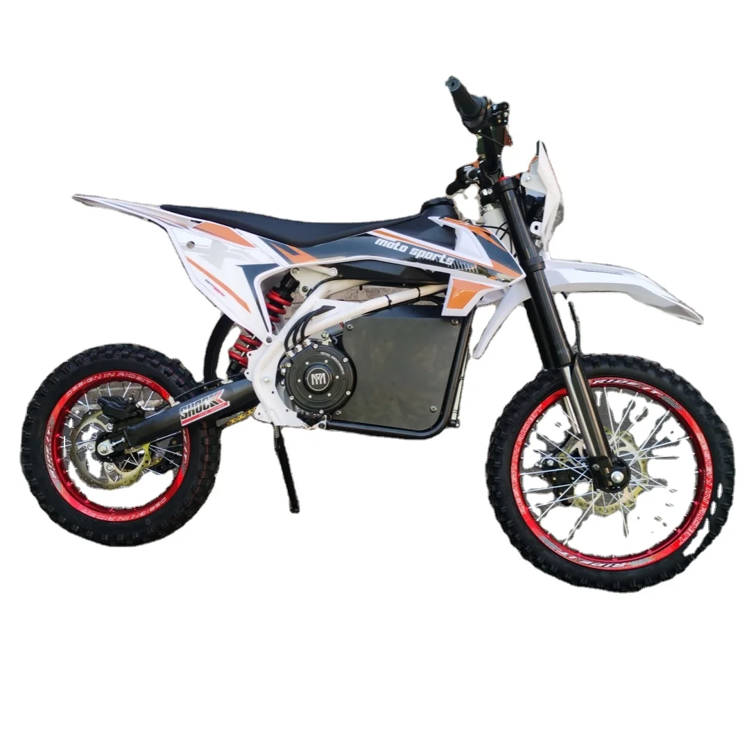 New Off Road Dirt Bike Electric Motorcycle 72V 3500w Mid Drive Ebike 100km/h 40AH electric Dirt Bike