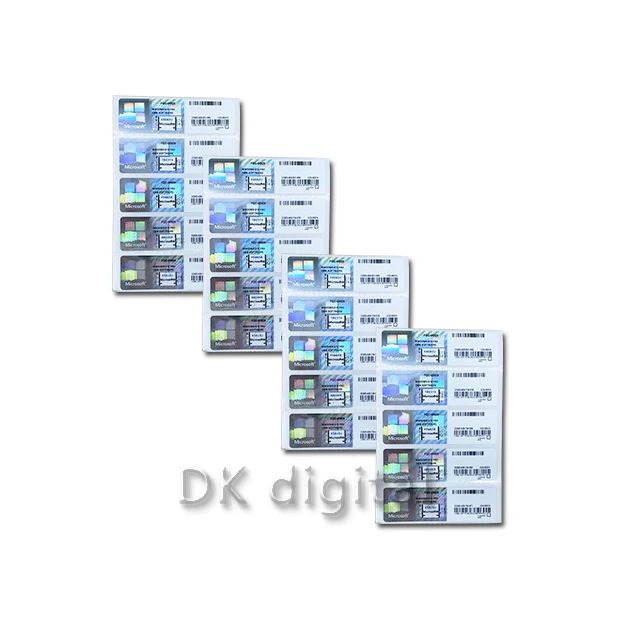 Windows 11  Professinal /Windows 11 Pro COA Sticker 6 Months guaranteed DHL Free Shipping Silver Color(1 set= 10 pcs)
