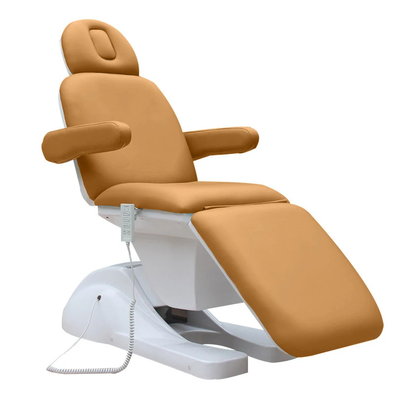 HICOMED Electric 4 Motors Massage Tattoo Facial Chair Medical Couch Massage Table Black Facial Bed Customizable Color/Logo