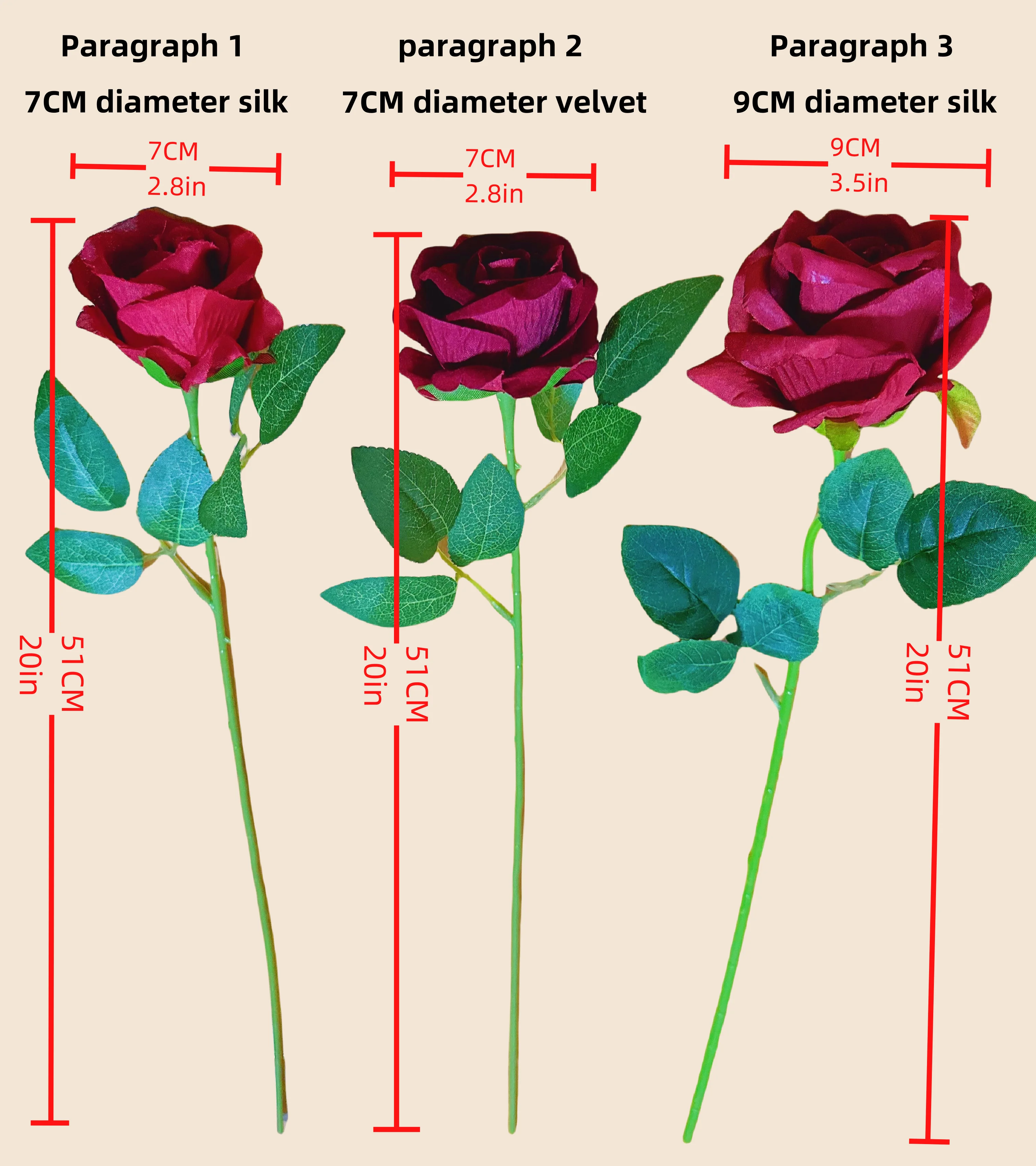 high quality wholesale Artificial flower single velvet roses flower red white real touch roses artificial roses