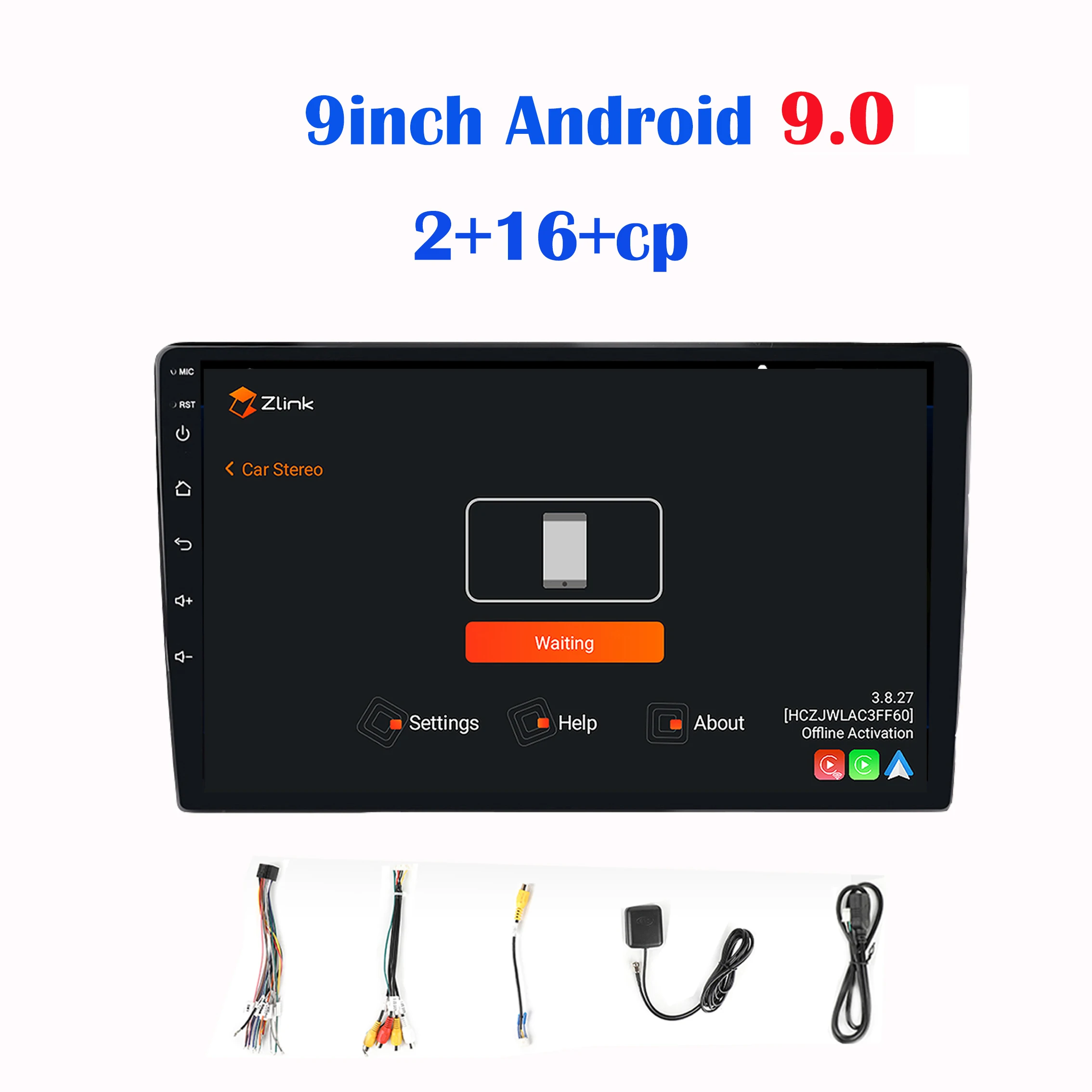 9 inch 2 din Android 9.0 2+32G Radio HD Car Video Player Carplay BT FM GPS Navigation Radio Universal