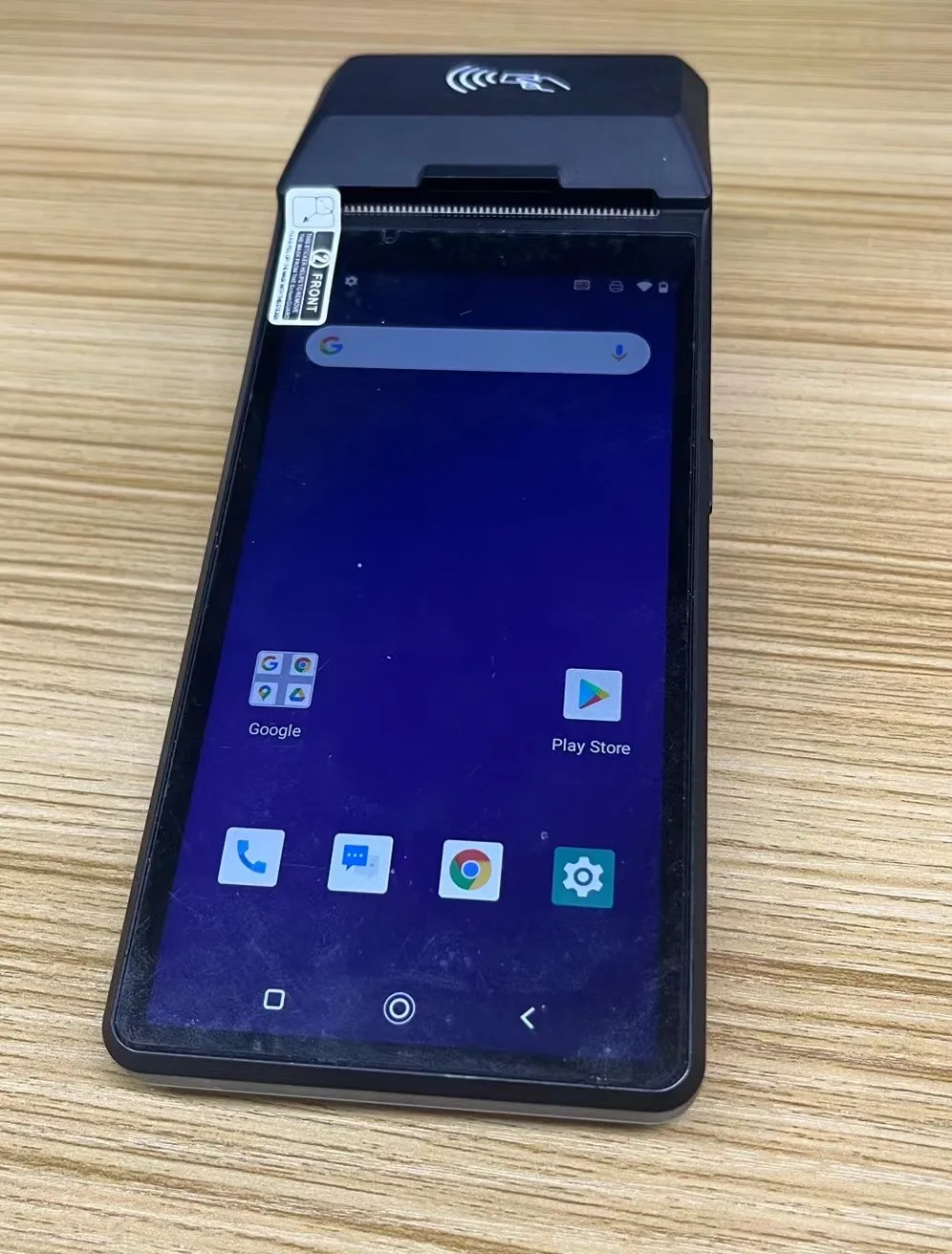 Slim and fashion handheld pos terminal with android os pos device