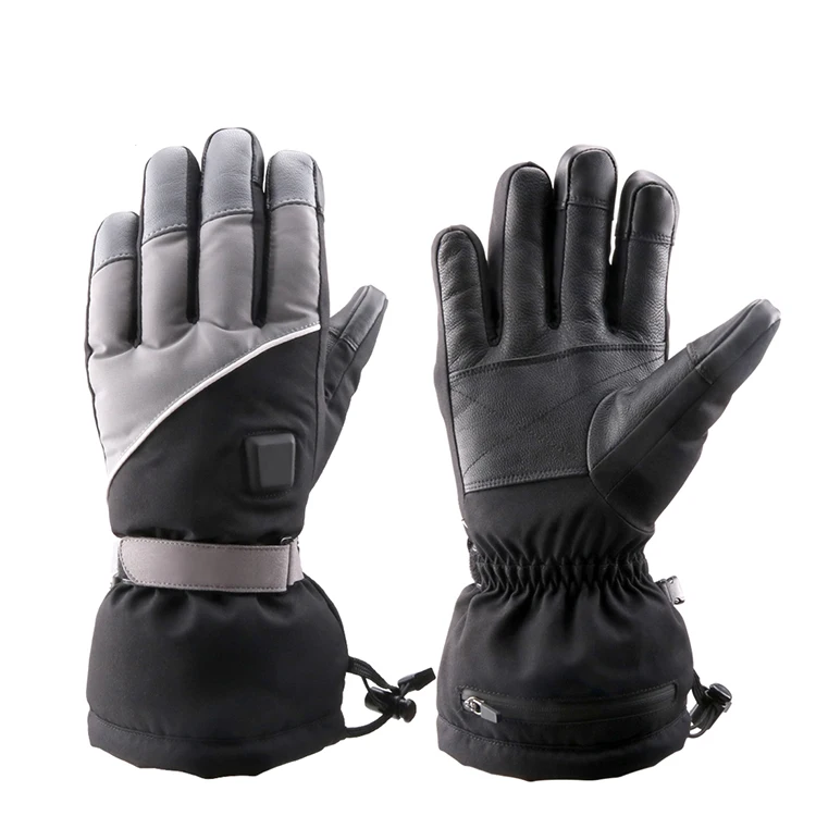 Ski Heating Gloves Manufacturer Men Ski Gloves Jumping Best Wholesale Black Ski Riding Gloves