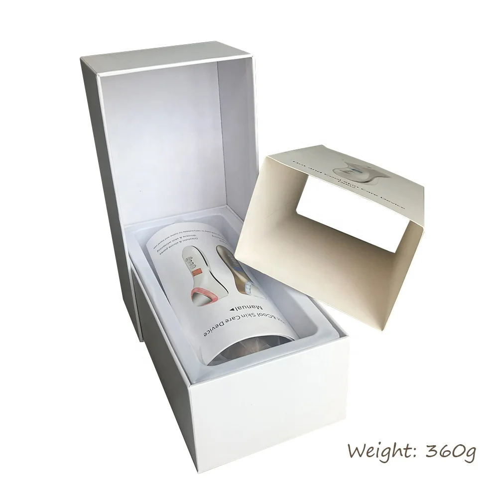 Skin care product hot and cool galvanic photon anti wrinkle facial spa beauty massager