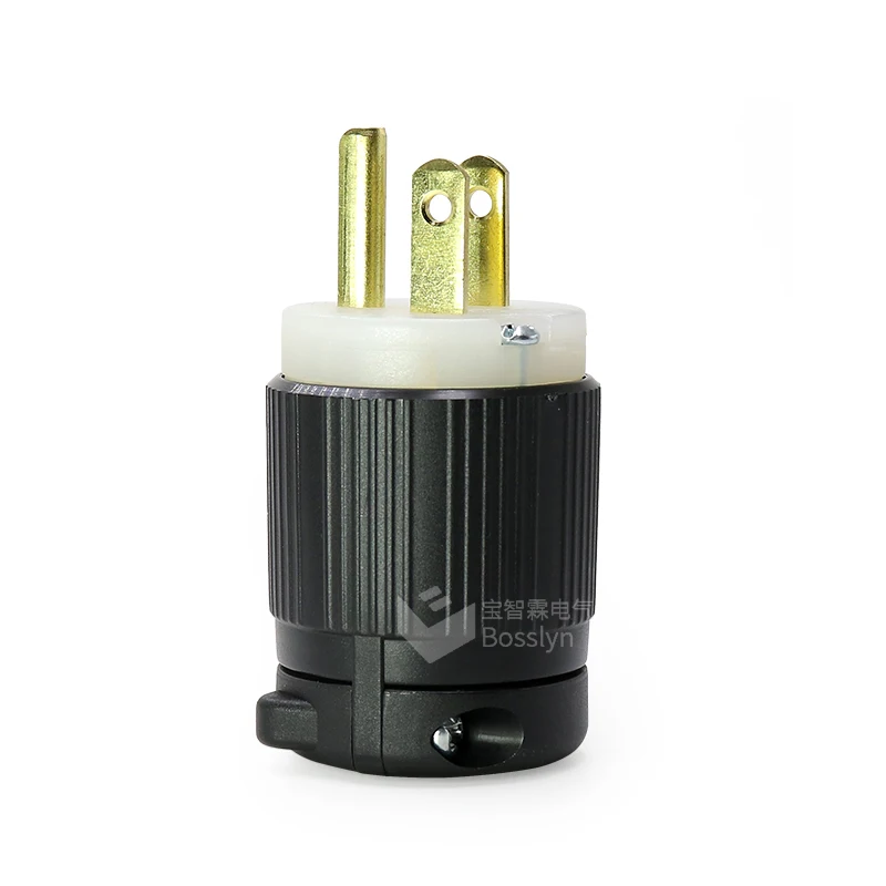 Bosslyn UL перечислен NEMA 5-15 Plug американский стандартный мощность 15A 125 в 2 полюса 3 провода заземления