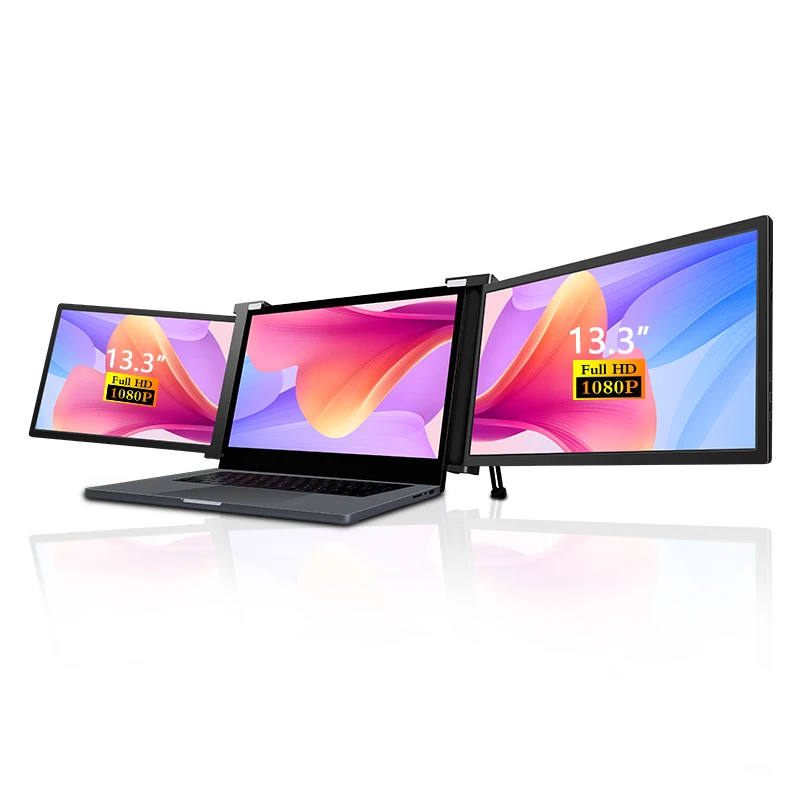 Multitasking Ongoing 13.3inch FULL VIEW HDR10 IPS USB Type C 1080P FHD one monitor portable dual screen laptop spare parts