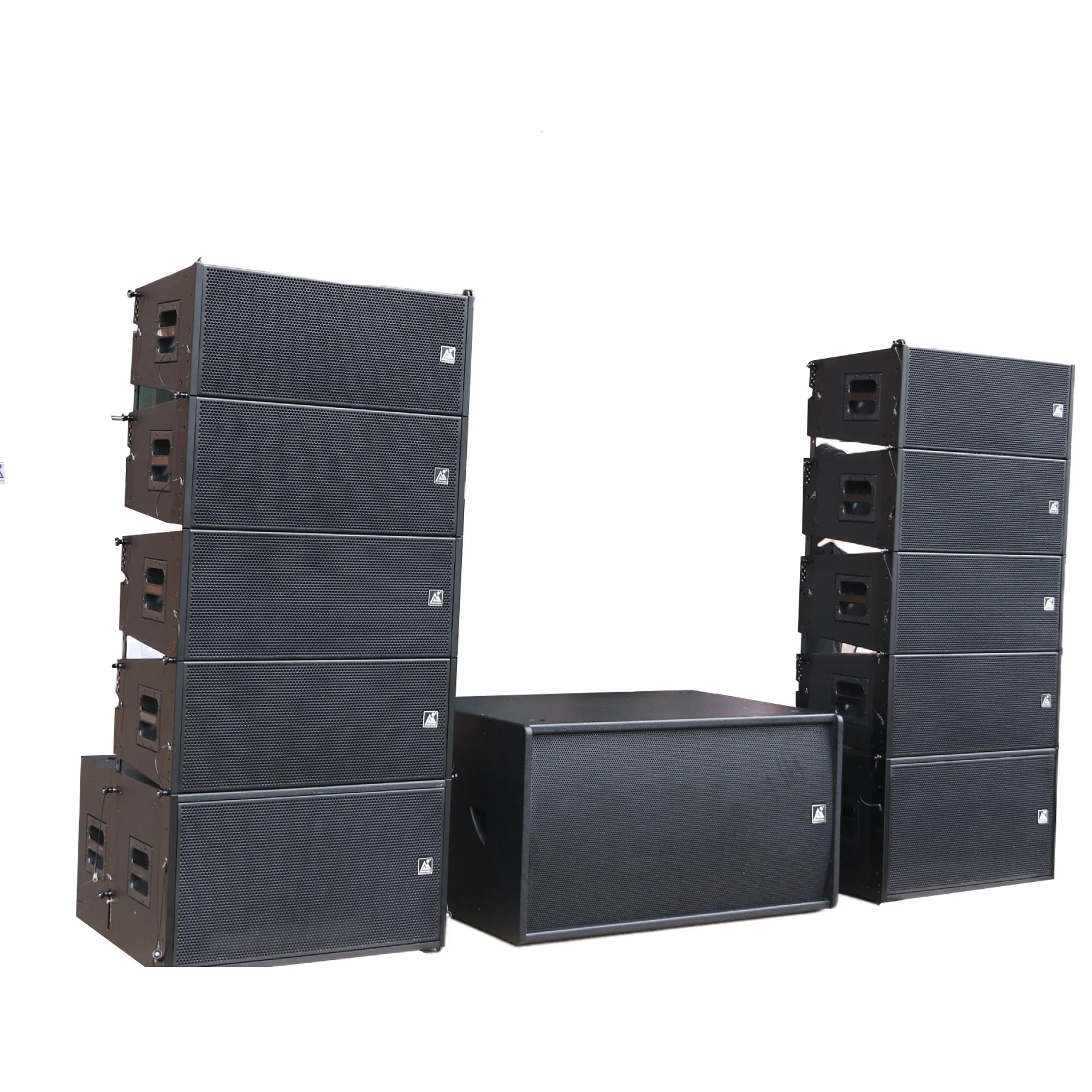 Dual 12 Inch Full Frequency Speaker Collocation Dual 18inch Subwoofer Line Array  Pro Sound System Sound Equipment Full Set
