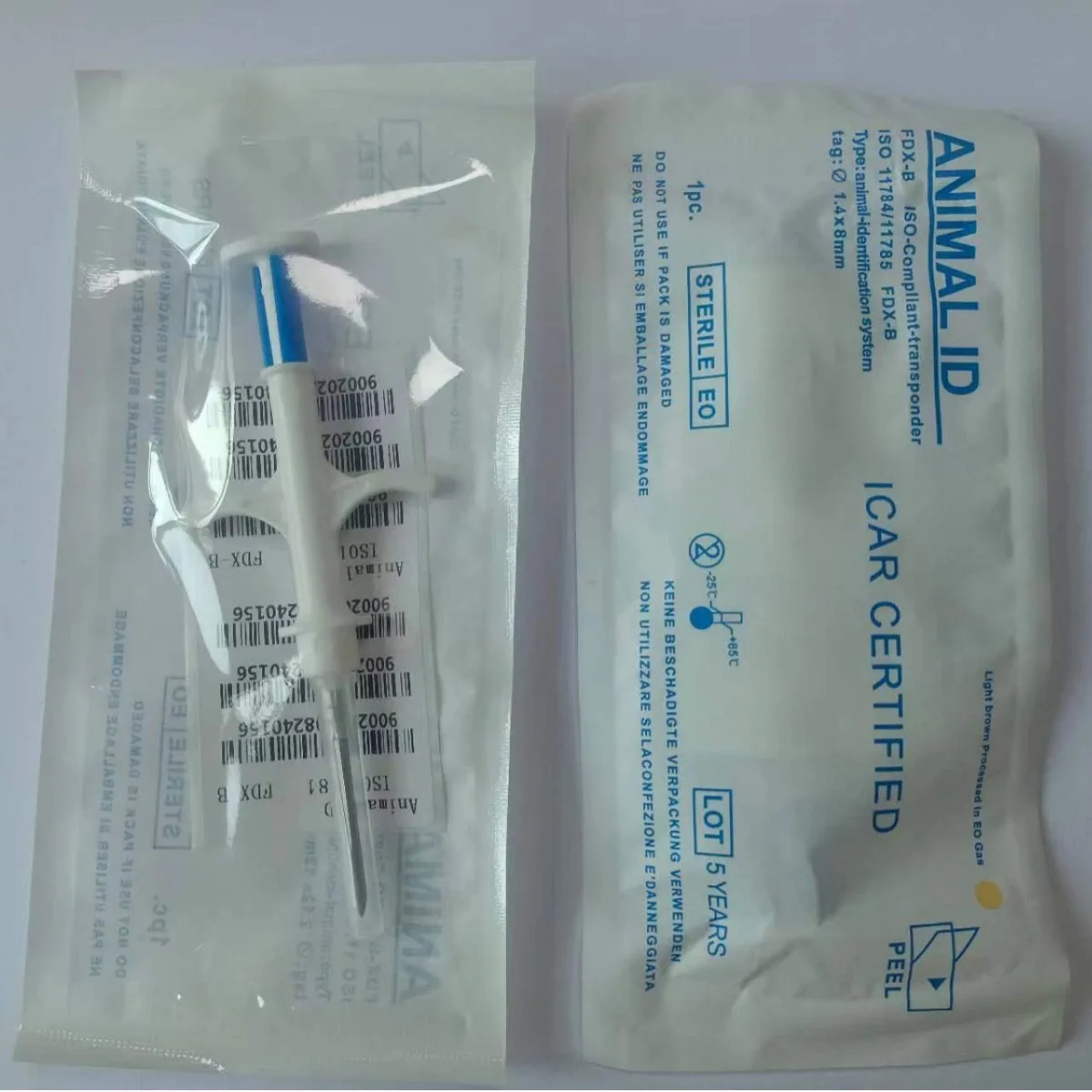 RFID Animal Microchip Pet ID Chip Implantable Syringe