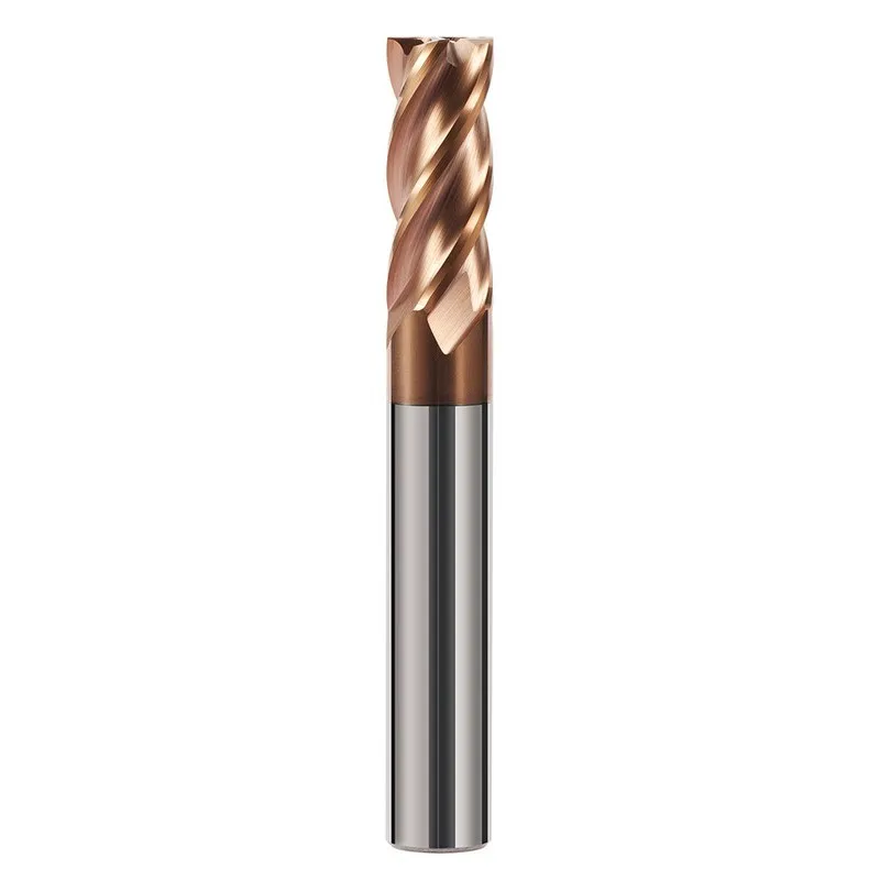 CNC End Mill Carbide End Mill Tungsten Cutter Extended Flat Milling Cutter Carbide Square for Steel Carbide Hrc55 4 Flute OEM