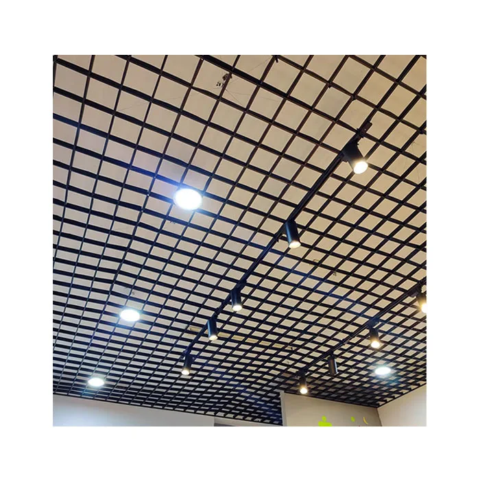 Modern Open Decorative Ceiling Panels Metal Mesh Metal Aluminum Mesh Grid Ceiling Net