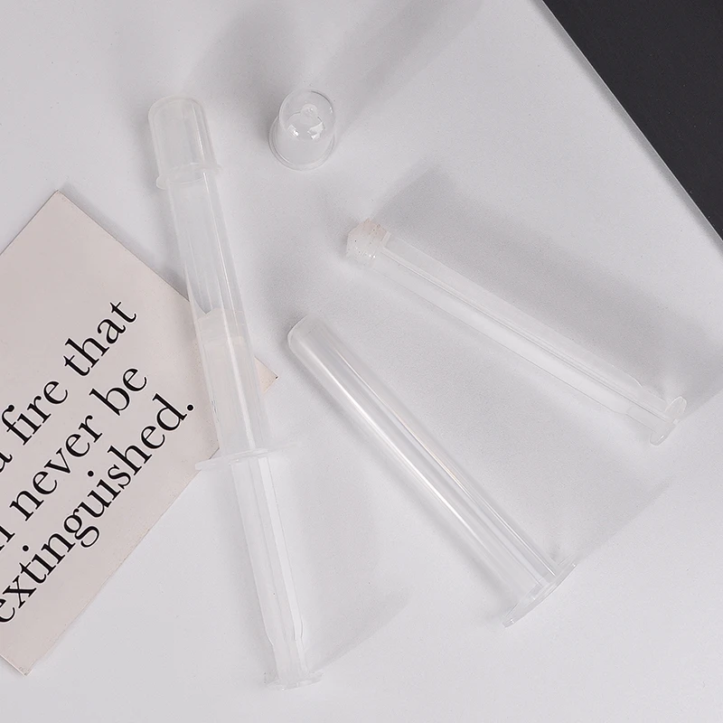 Free Sample 5ml 0.17oz Women Injector Gel Tube Skincare Container Syringe Bottle With Rear Push Type