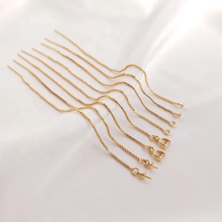 Высокое качество, 925 пробы, Серебряная коробка, цепочка, серьги, проволока, полуфабрикаты, товары, золотые аксессуары для заполнения ювелирных изделий, сделай сам