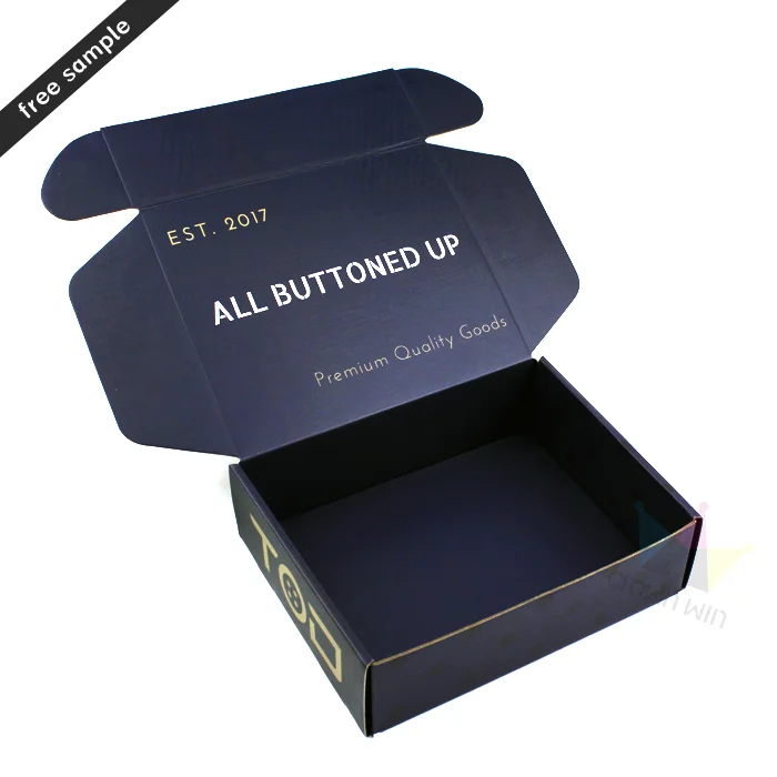 Custom Inside&Outside Printing Corrugated Cardboard Mailer Packaging Shipping Paper Box