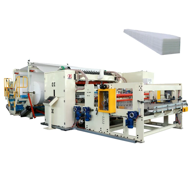 High speed V fold facial tissue paper making machine