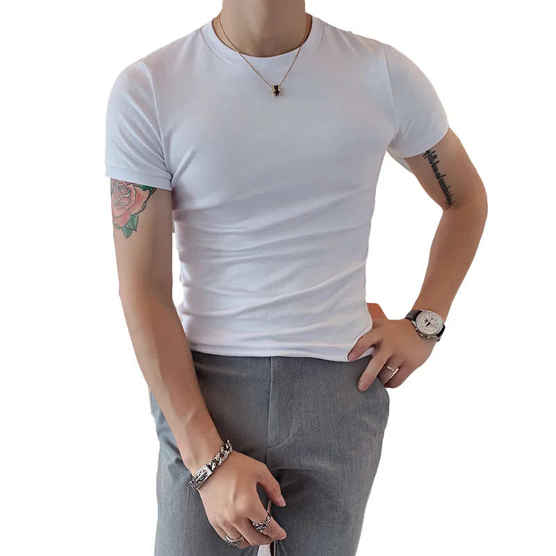 2021 new High Quality Custom Printing Logo White Plain Tshirts 3D Embroidery On Tshirt 100% Cotton Casual For Mens gym T shirt