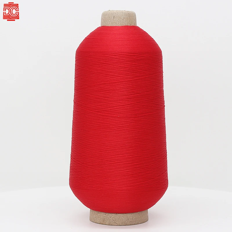 
100d/24f/2 high stretch polyamide 6 nylon crimp yarn for overlocking with O-OEKO TEX 