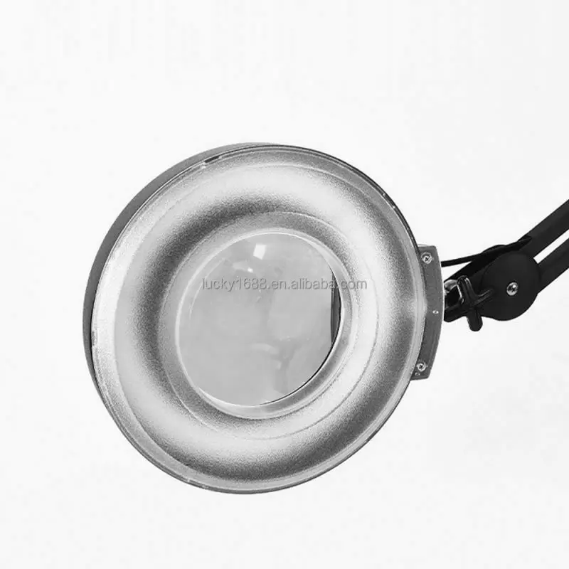 Beauty salon personal care adjustable rotatable desktop magnifying lamp led magnifier