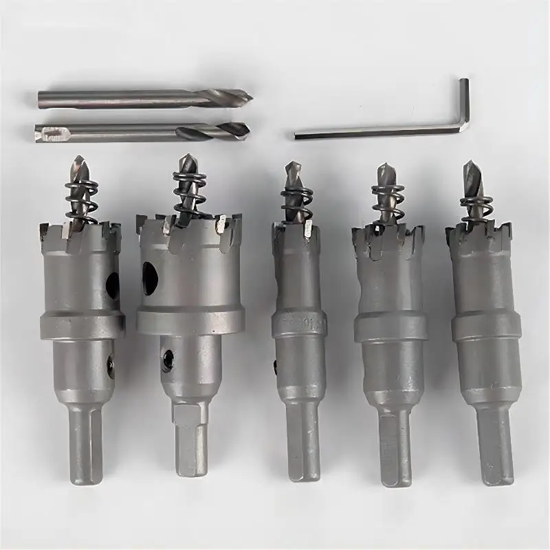 Tungsten Carbide Tipped Hole Saw Set,TCT High-grade Hole saw , Suitable for  stainless steel and thick steel plates