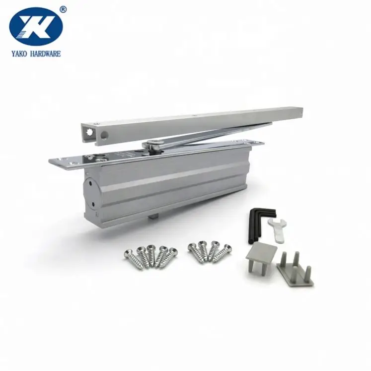 Embedded Overhead Cam Action Closers Door Loading 143Lbs Square Strong Concealed Door Closer