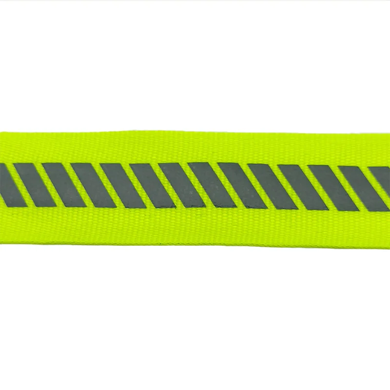 China Wholesale High Durability Sustainable1Mm Nylon Spandex Woven Reflective Pet Webbing Strap In Stock