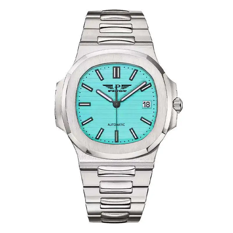 custom logo luxury mechanical Square Design Classic Fashion Wristwatch mechanical movement watches