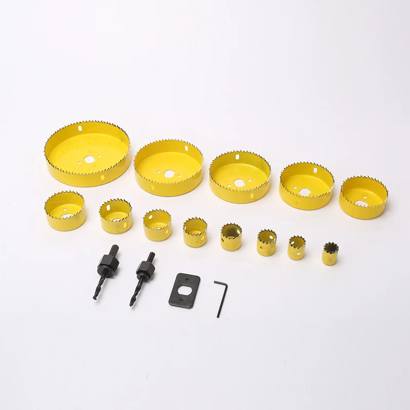 Bimetallic metal hole opener concrete saw electric hollow core drill bit handle cement stone wall air conditioner