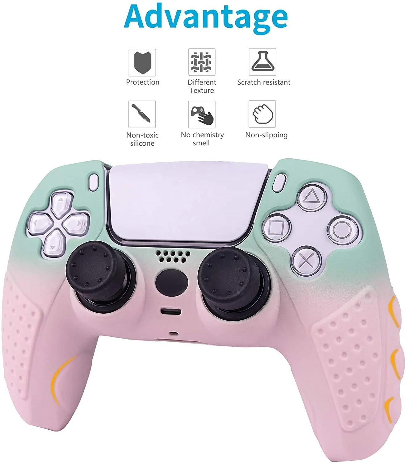 Силиконовый защитный чехол для PS5