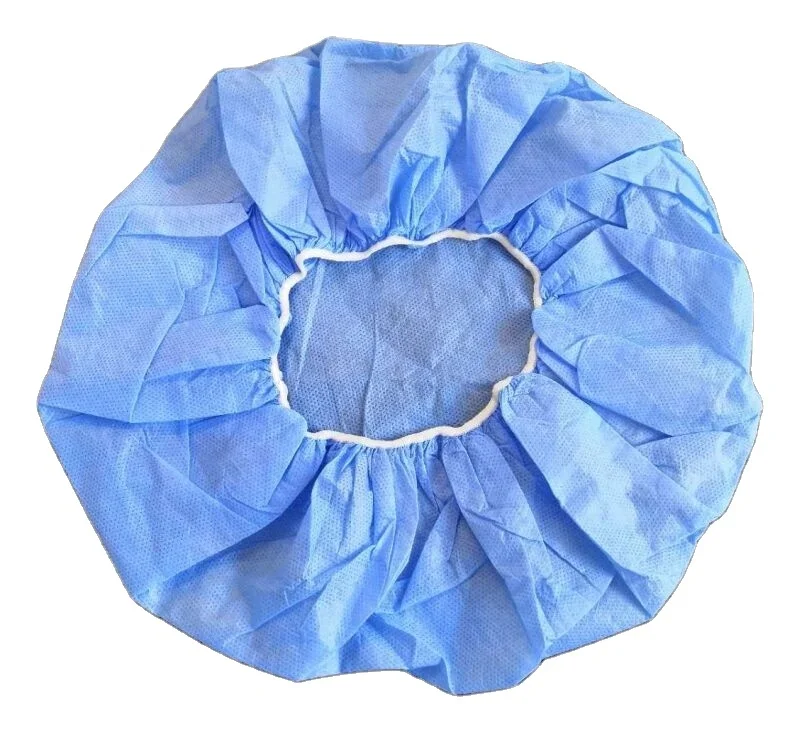 Hot sale  Disposable Non-woven  Bouffant cap colorful/man made