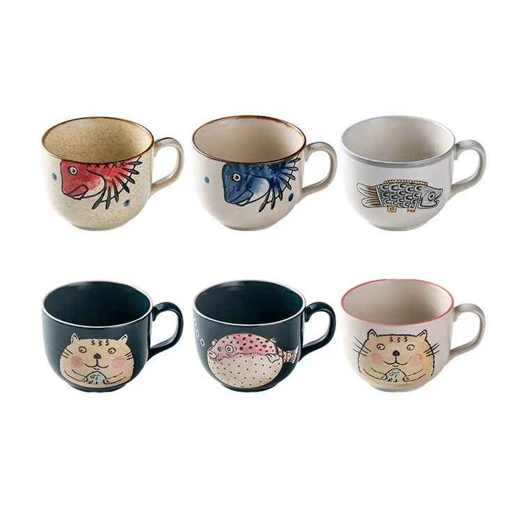 Factory wholesale 500 ml white cups mugs ceramic stoneware coffee travel mug