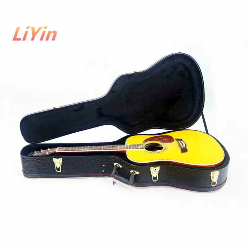 Professional acoustic accord guitar case hardshell hard cases bag is on sale