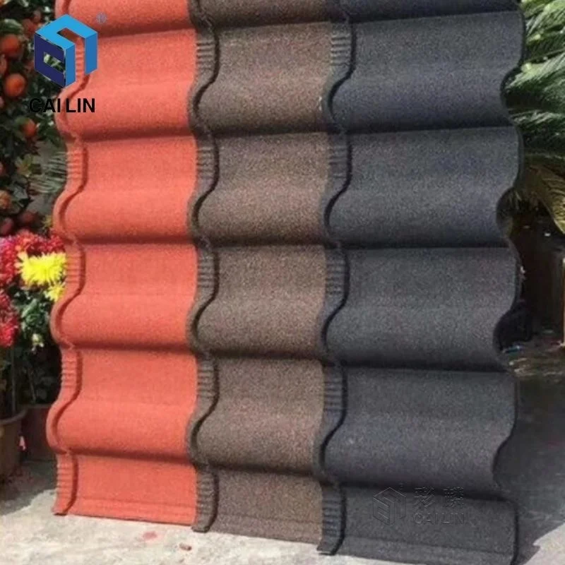 50 Years Warranty Construction Materials Golan Type Color Coating Aluminum Roof Tile Stone Coated Shingle