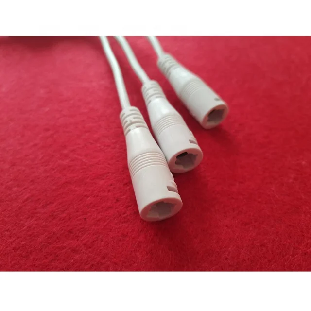 Waterproof Solar Plastic Optical Fiber  5V To 12V Step Up 2 Pin DC Connector Cable