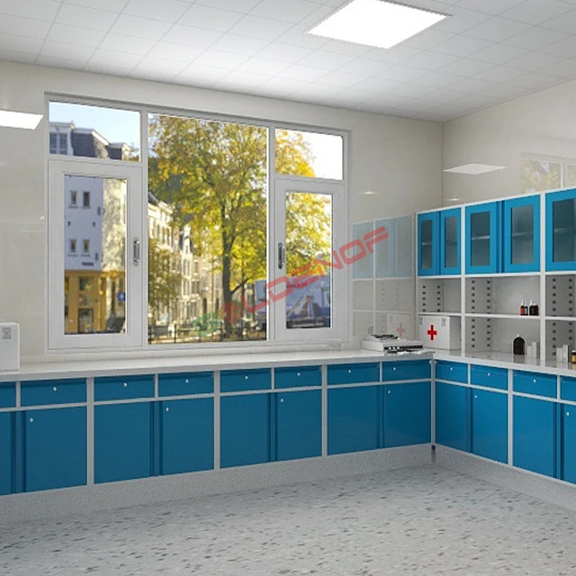 Hospital Furniture and Equipment Metal Modern Modular Medical Furniture Dental Medicine Cabinets with Drawers