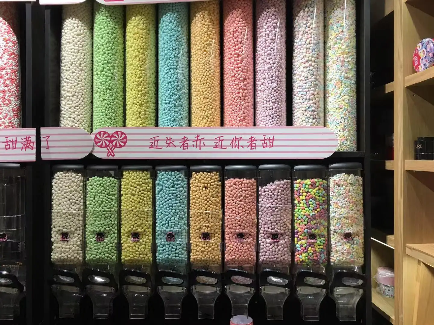 
Ecobox new clear bulk food grain rice nut coffee bean bin plastic cereal dry food dispenser gravity dispenser for sale 