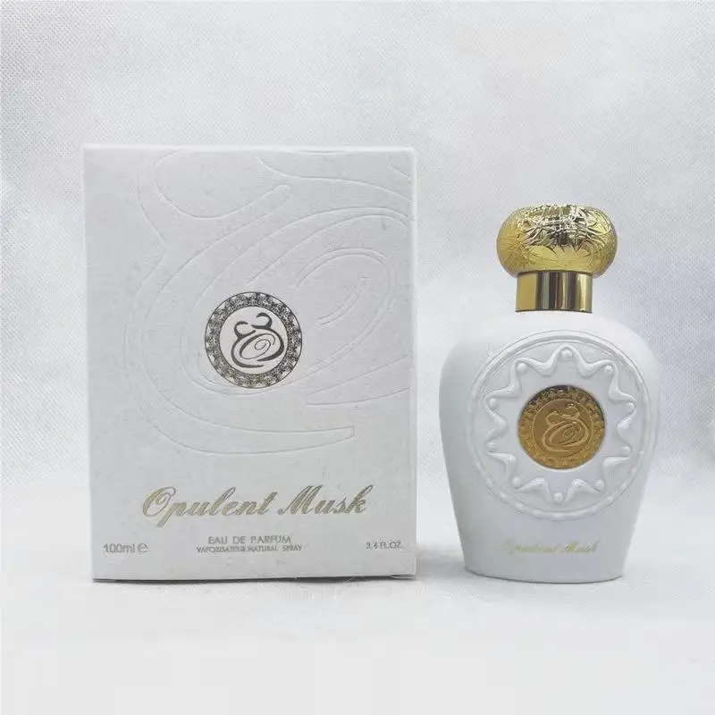 High quality 100ML arabic Middle East Dubai White Musk Lasting Fragrance luxury unisex Women perfume OPULENT MUSK Wholesale