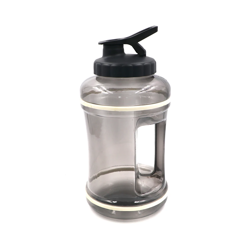 Real eco friendly wide mouth PETG BPA free  2.6L 2L 2 liter plastic fitness sport protein shaker water bottle
