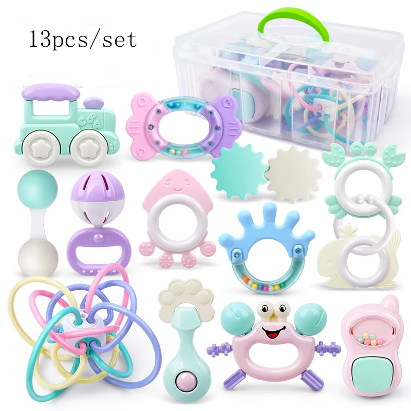 BPA Free Silicone Baby Rattle New Baby Rattle Toy For Kids Silicone Rattle Teething Toys For Babies