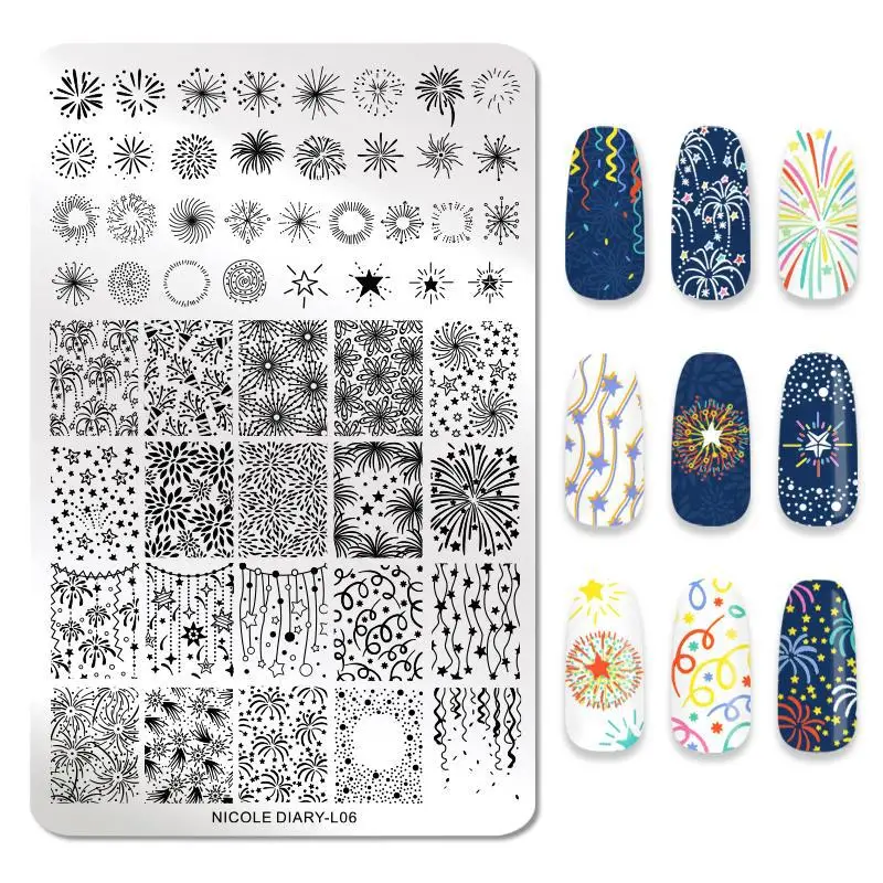 Hot Sell Wholesale Custom Design Nail Art Stamp Stamping Image Plate anime flower silicone 3d stamping art plates nail tools
