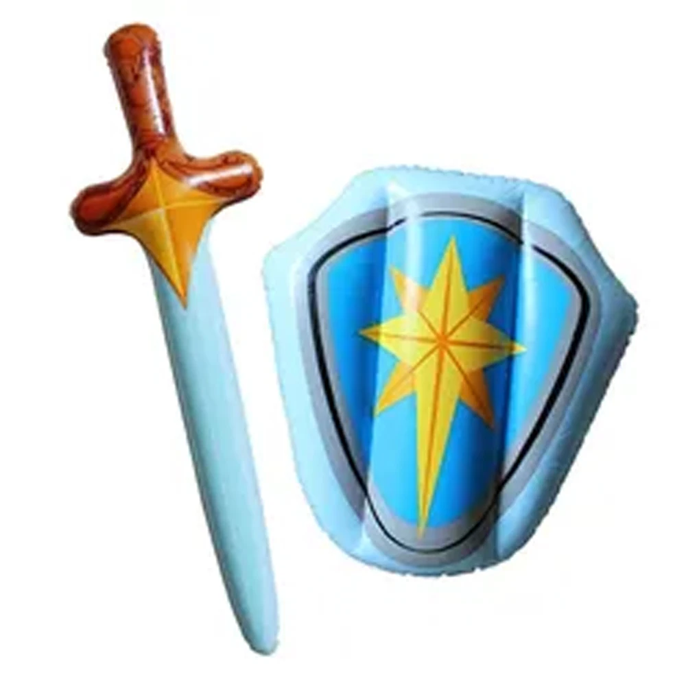 HOT sale Inflatable Sword and Shield Warrior Weapons for kids toy