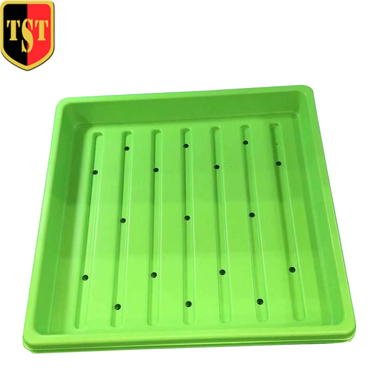 10 inch Flat Plastic Potting Seedling Tray microgreen trays for farm seed tray