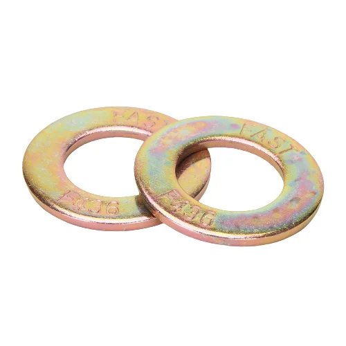 ASTM F436 Yzp Yellow Zinc Plated Heavy Flat Washer