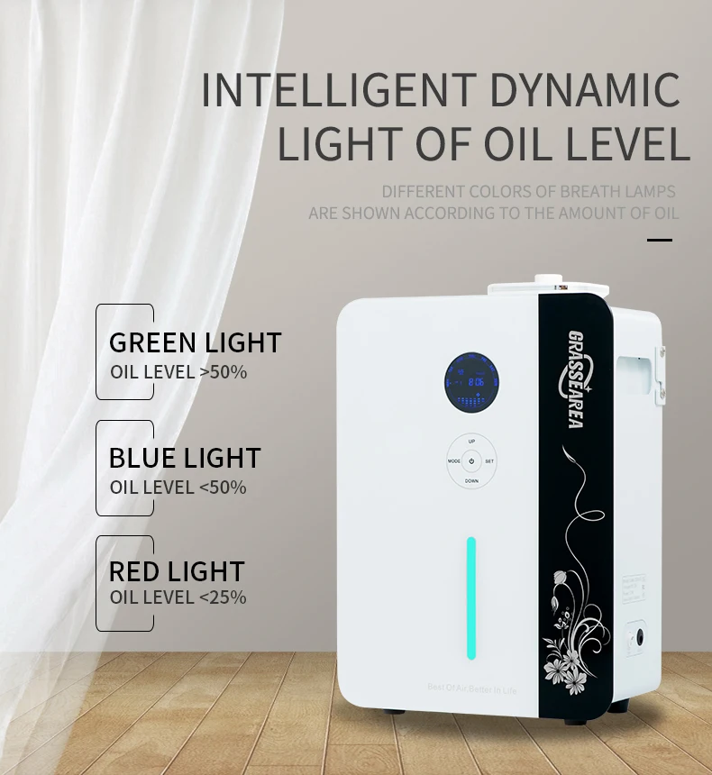 Оптовая продажа Интеллектуальный коммерческий Wi-Fi Электрический диффузор для эфирных масел холодного воздуха аромадиффузор 3000 покрытия