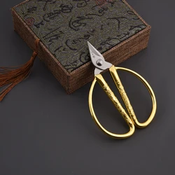 Профессиональные ножницы для кутикулы, золотые ножницы для ногтей из нержавеющей стали